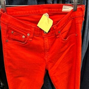 rag & bone Bright orange color Skinny Jeans